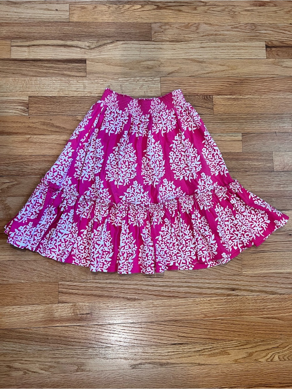Girls Mini Boden Soft Cotton Pink Skirt, size 9/10